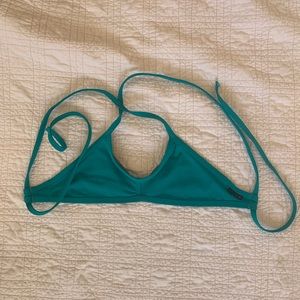 Jolyn Triangle Tie Swim Top. Ocean